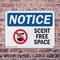 Signmission Scent Free Space, 14 in W x Rectangle, Plastic OS-2PACK-NS-P-1014-L-18249 - alternate 5
